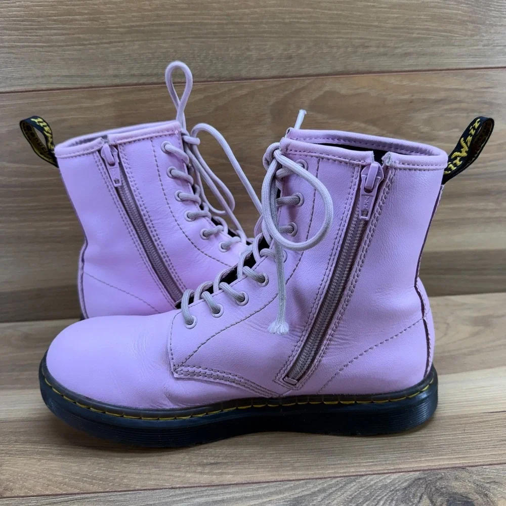 Dr Martens Youth Girls Zavala Boots 5 EU 37 Pink Zipper Casual Punk